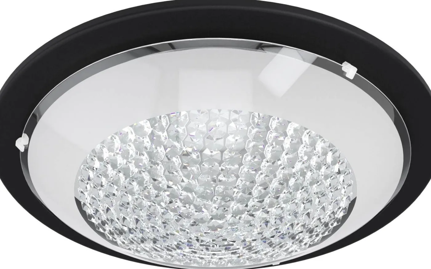 Acolla Plafond 37cm 3000K 16W Kristall/Svart