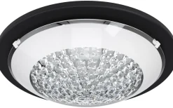 Acolla Plafond 29cm 3000K 11W Kristall/Svart