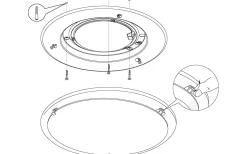 Acolla Plafond 29cm LED 3000K 11W Krom/Kristall