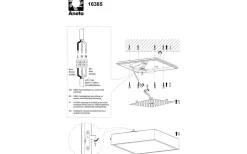 Acri Plafond LED 18W 3000K Krom IP44