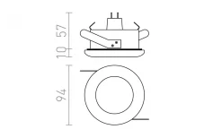 Acua Infälld Spotlight Krom 12V GU5,3 IP44