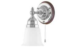 Adelborg - Förnicklad / Brytare / Brunt fäste