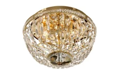 Adelsö Kristallplafond Ø33cm Mässing