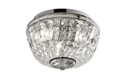 Adelsö Kristallplafond Ø33cm Krom