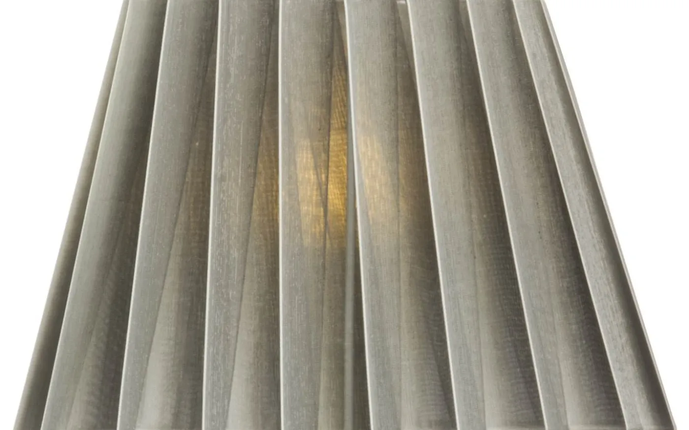 Adrian Plisserad Oval Lampskärm 22cm Grå