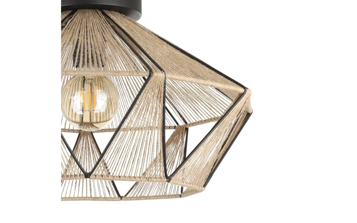 Adwickle Plafond 44,5cm Jute/Svart