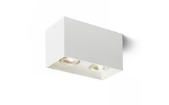 Agate II Takspotlight Matt vit 2xGU10