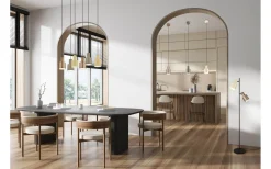 Agudo Fönsterlampa 12cm E27 kaffebrun