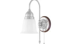 Ahlström - Förnicklad / Brytare / Brunt fäste