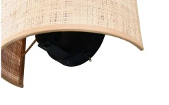 Aimee Vägglampa E27 naturfärg/bast