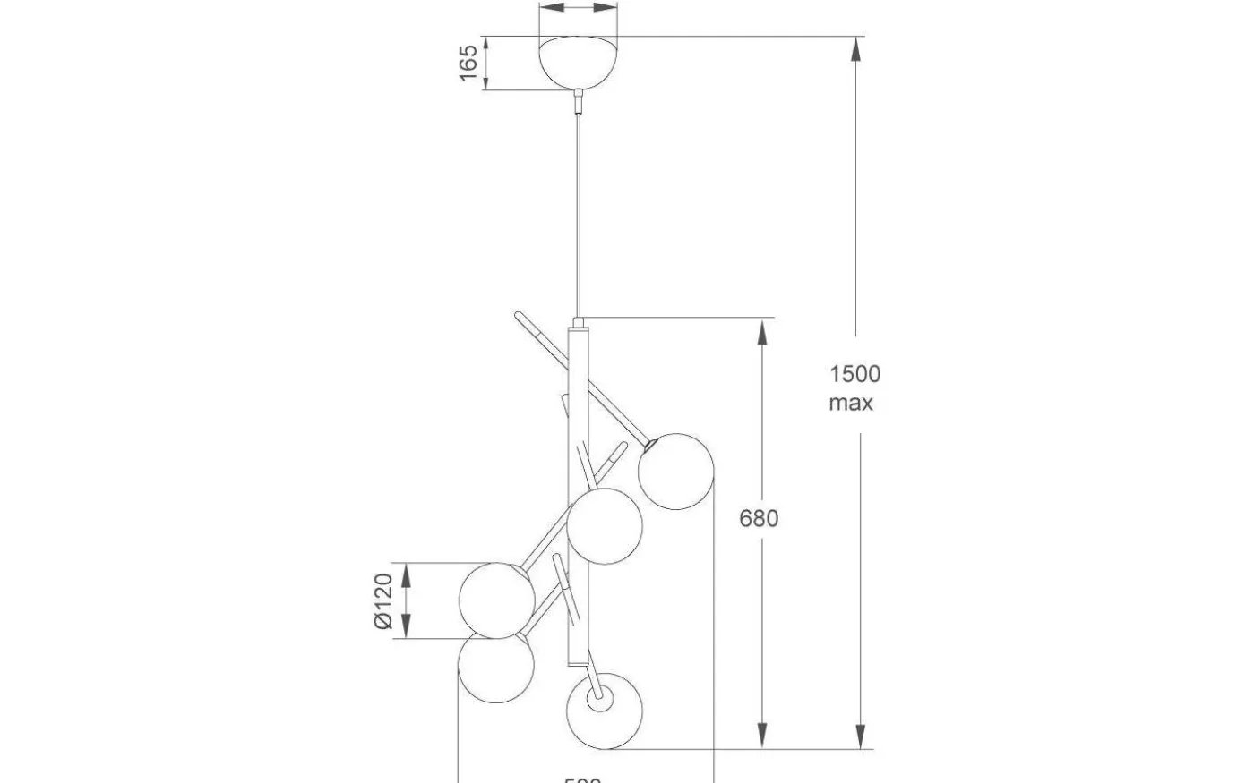 Akrobat 58cm Taklampa