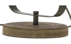 Alaska Bordslampa/Vägglampa 21cm Järngrå/Trä