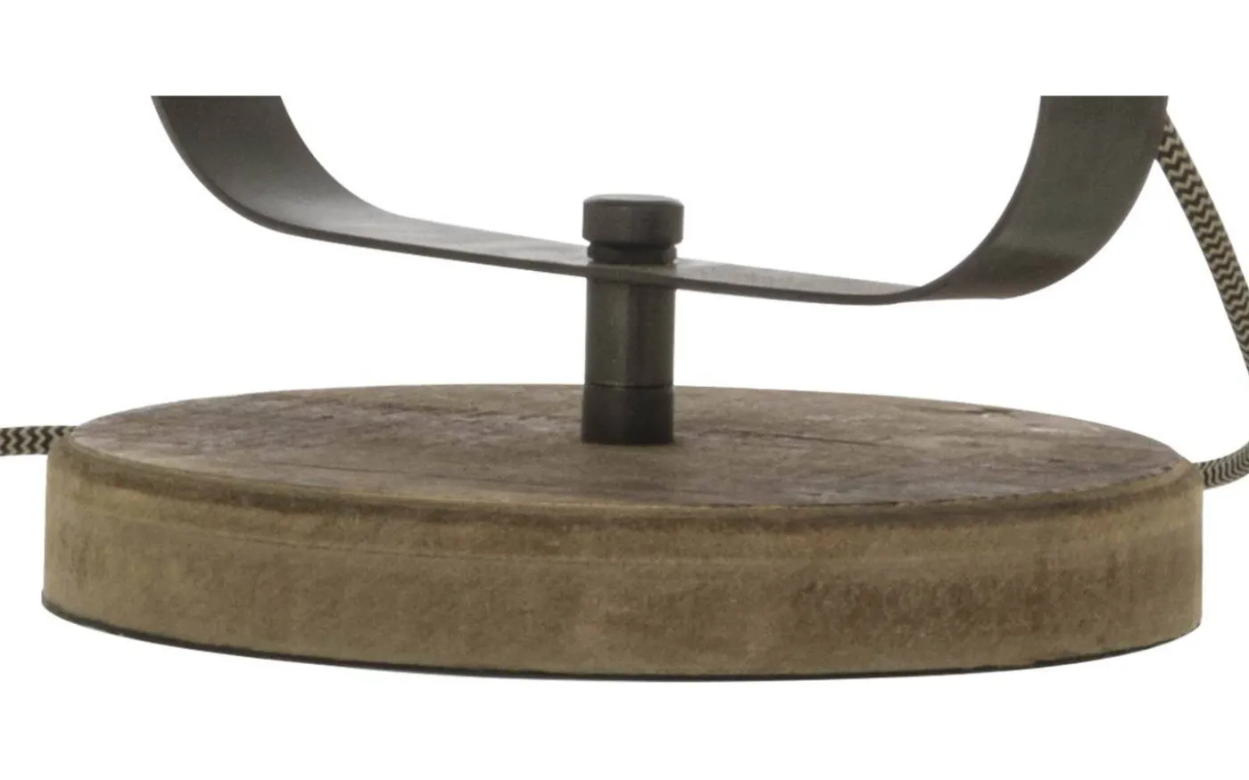 Alaska Bordslampa/Vägglampa 21cm Järngrå/Trä