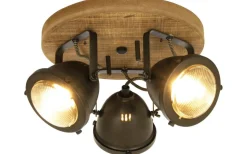 Alaska Takspotlight 31cm Järngrå/Trä