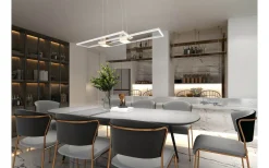 Albany Taklampa LED kaffebrun