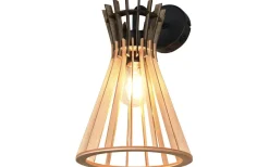 Alice Vägglampa E27 naturfärg/trä