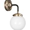 Alley 1 Vägglampa IP44 30cm E27 Antikmässing/Vit