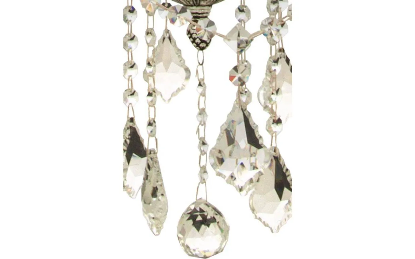 Allington Kristallkrona 60cm 9L Antiksilver