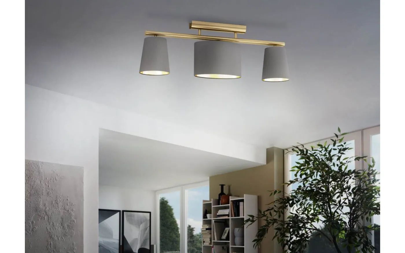 Almeida Plafond 81cm Mässing/guld