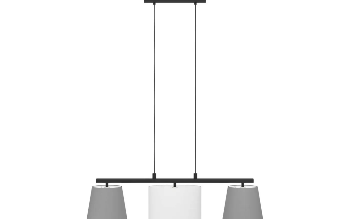 Almeida Taklampa 86cm Svart/Grå/Vit