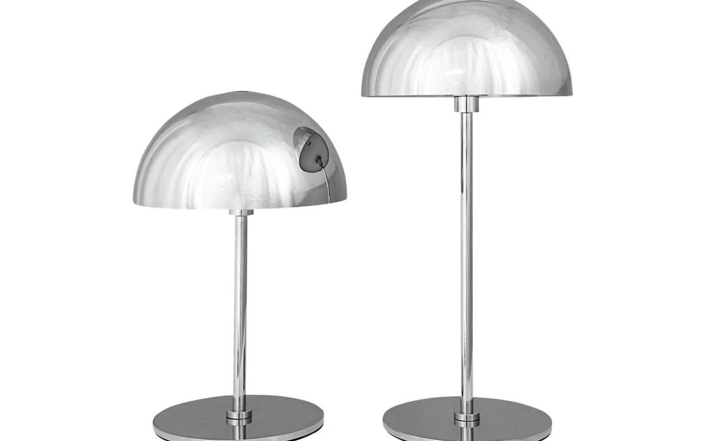 Along Uppladdningsbar Bordslampa 2-Pack Krom