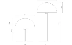 Along Uppladdningsbar Bordslampa 2-Pack Silver