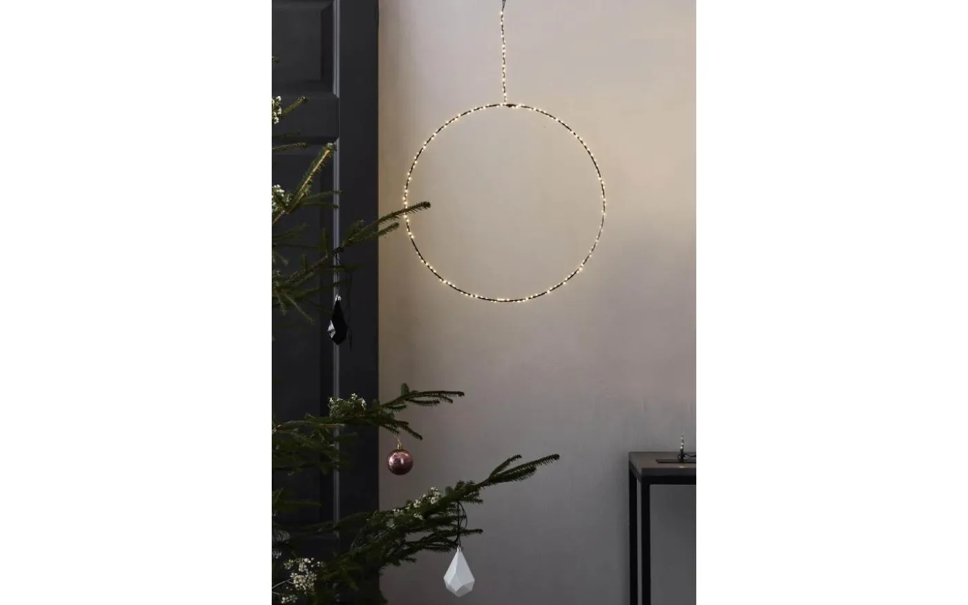 Alpha Batteridriven Pendel Cirkel 30cm Svart