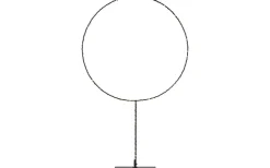 Alpha Bordslampa 49cm Cirkel Svart