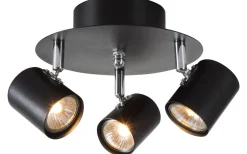 Alpha Takspotlight 20cm 3xGU10 Svart