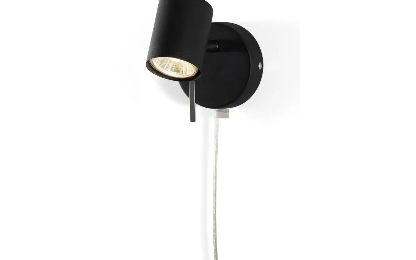 Alpha Väggspotlight GU10 Svart