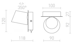 Amadeus I Vägglampa Vit LED 6W 3000K