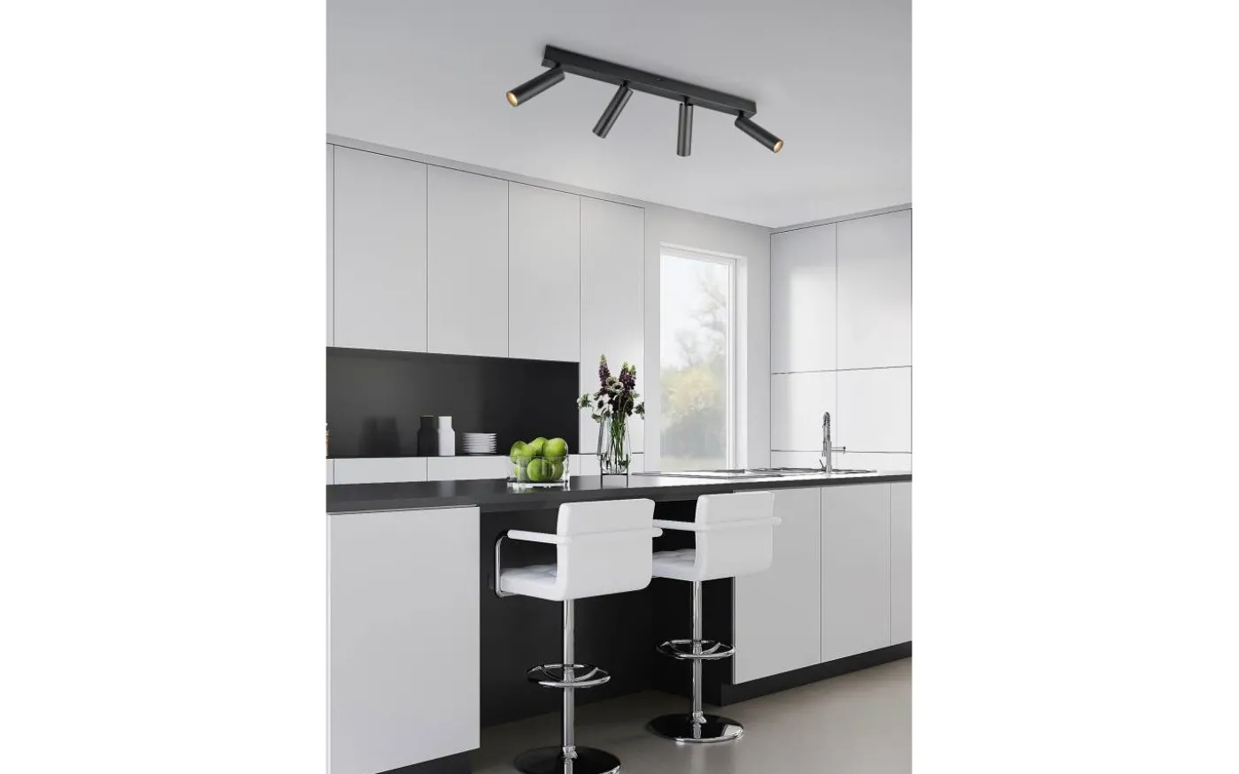 Ambala Spotlight LED 4-delad mattsvart