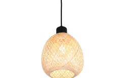 Amelie Fönsterlampa 18cm E27 naturfärgad/bambu