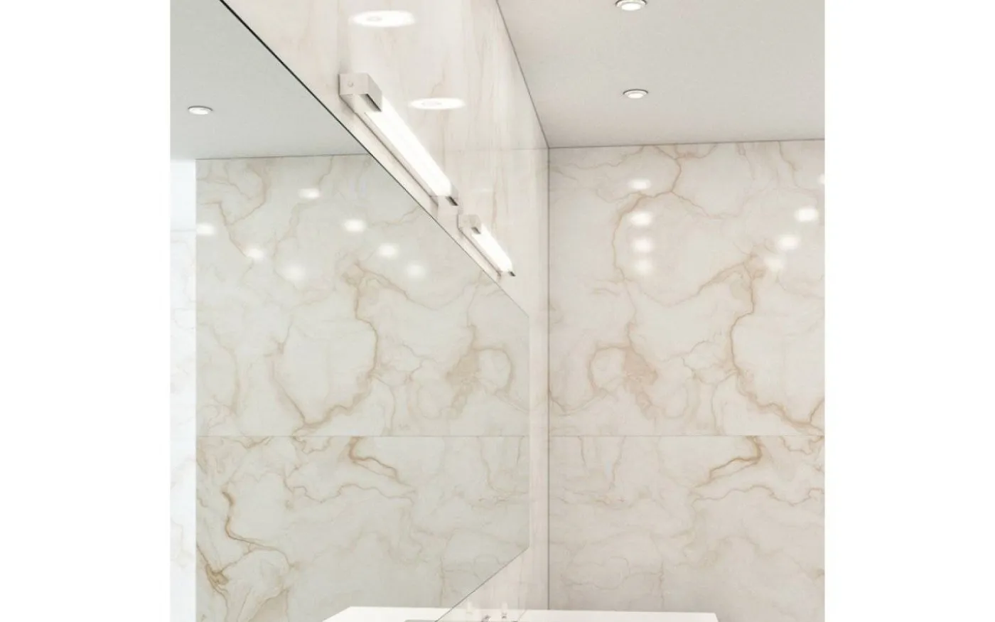 Amenity Vägglampa Krom 90cm LED 11W IP44 3000K