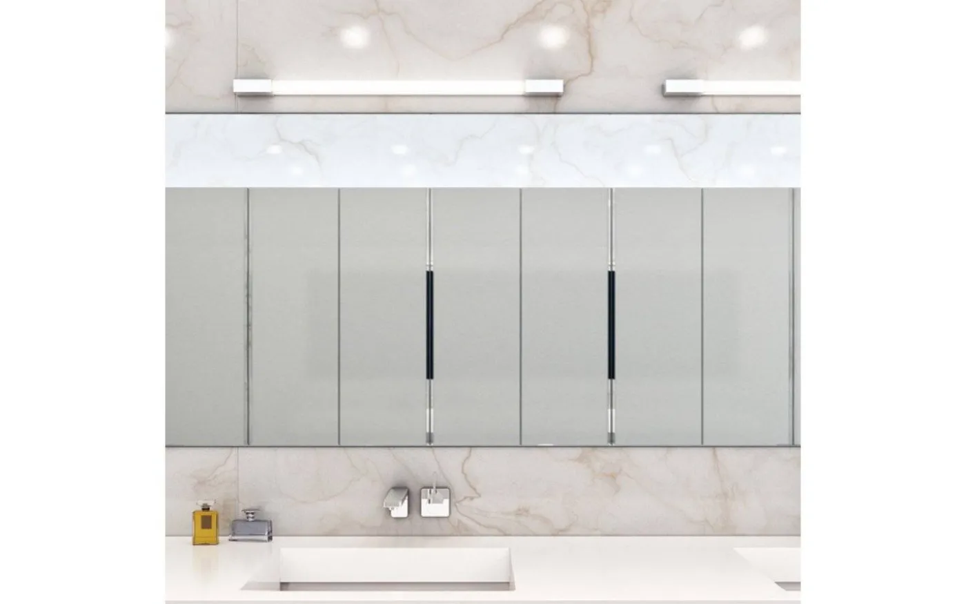 Amenity Vägglampa Krom 90cm LED 11W IP44 3000K