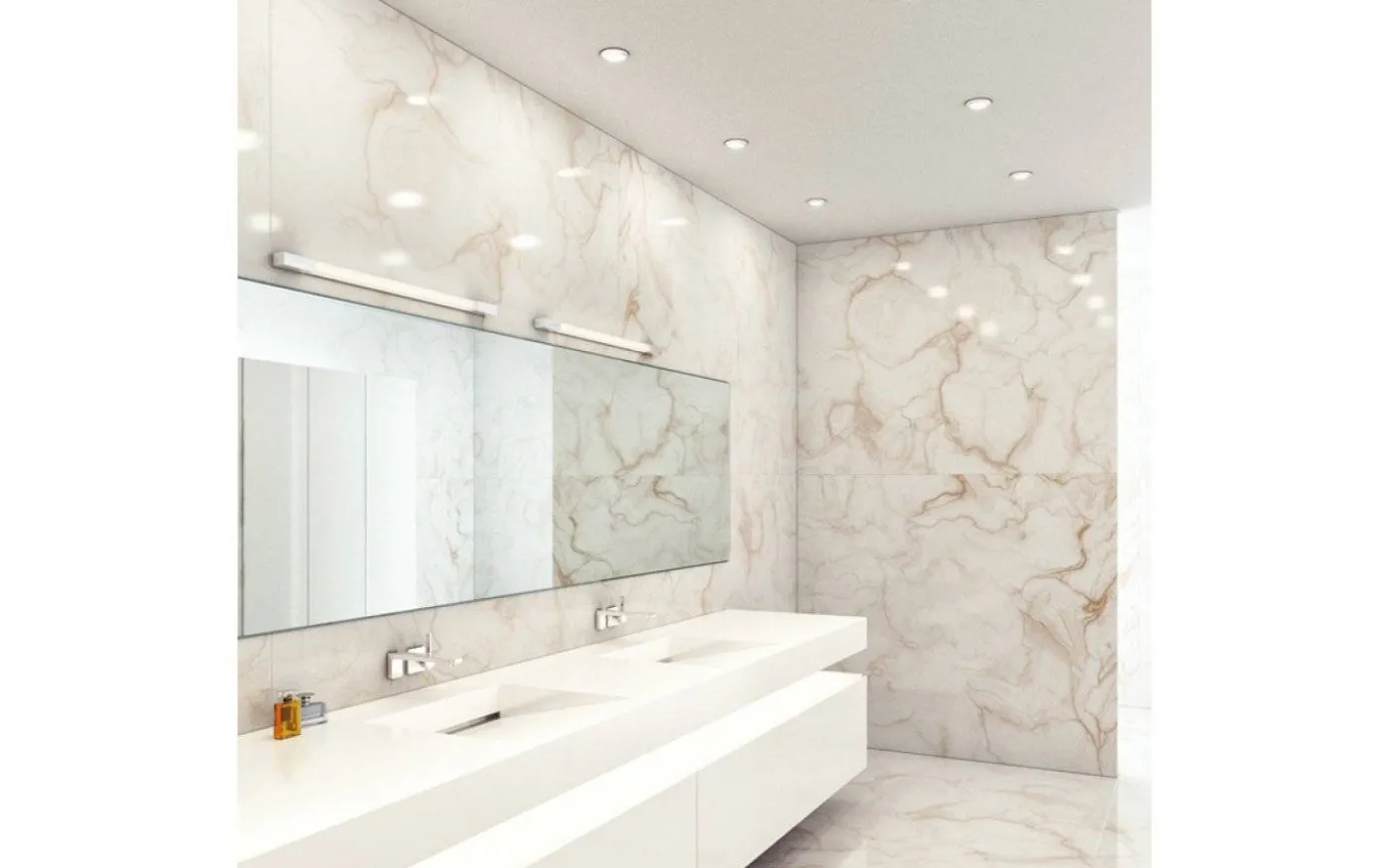 Amenity Vägglampa Krom 90cm LED 11W IP44 3000K