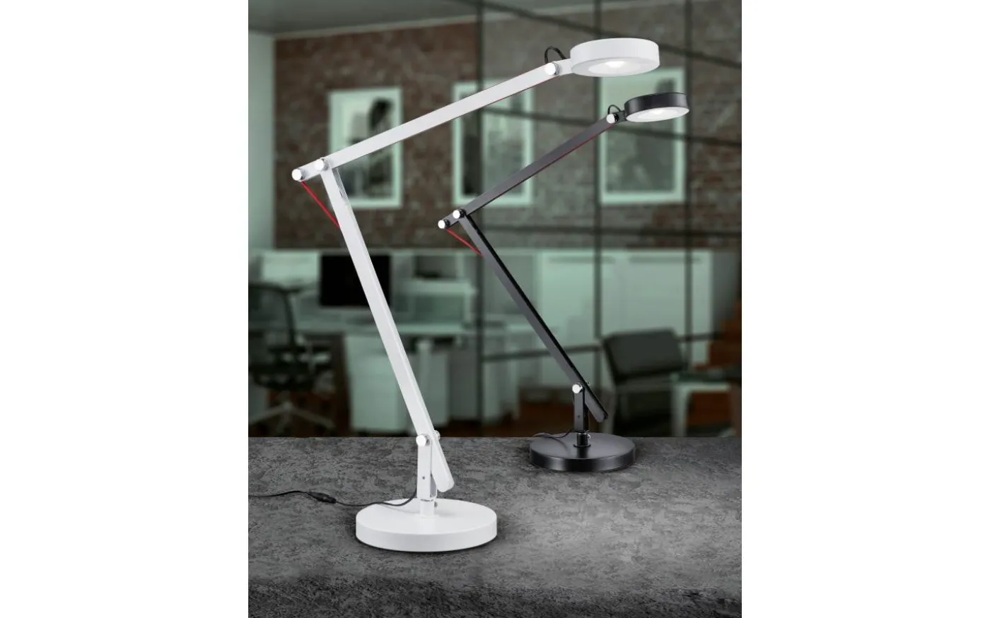 Amsterdam Skrivbordslampa LED med klämma svart