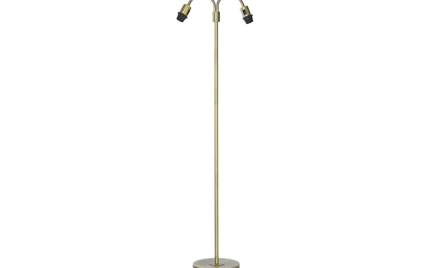 Amy Tvåarmad Golvfot 150cm Antikmässing