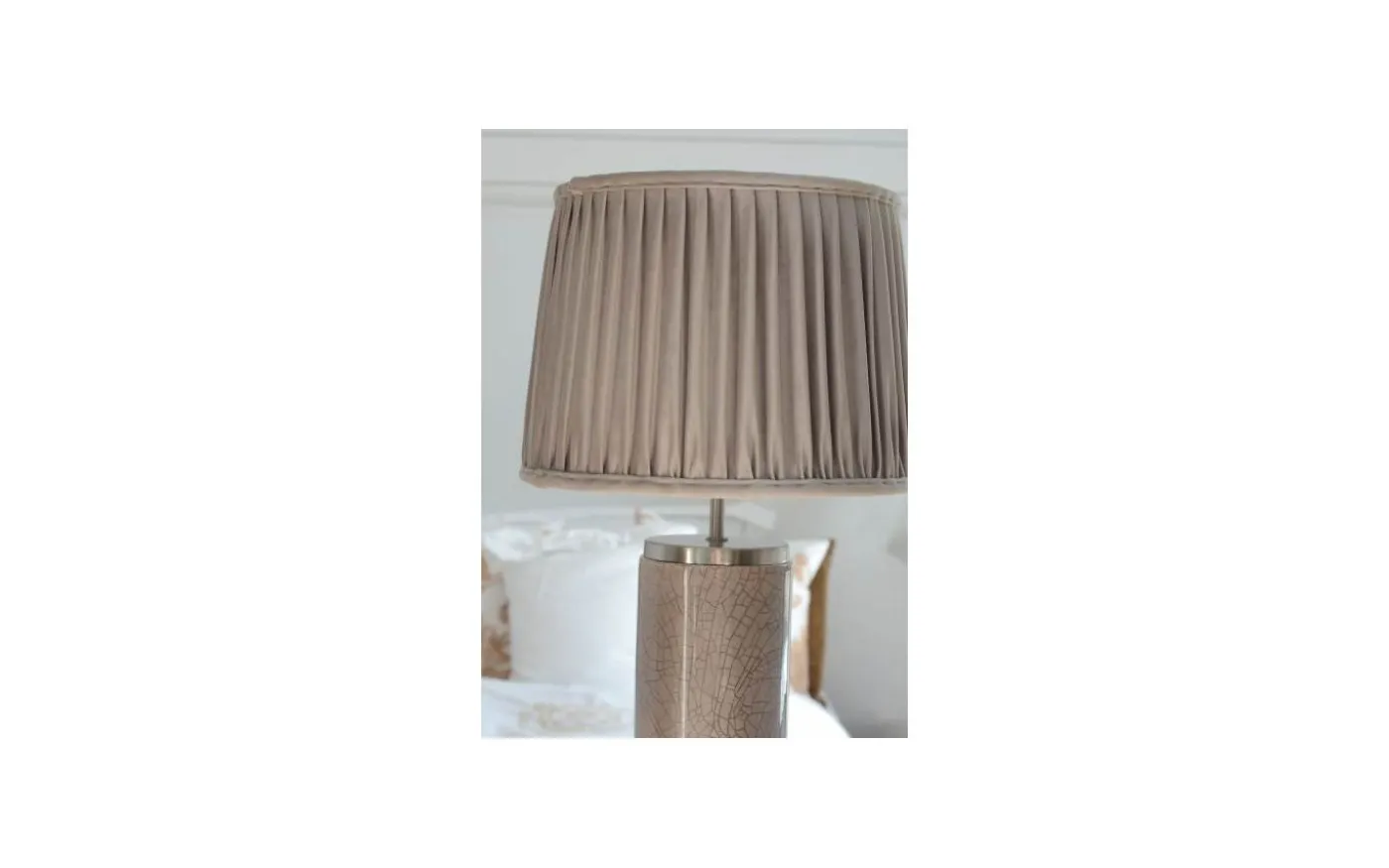 Anastacia Plisserad Lampskärm Ø35cm Sand