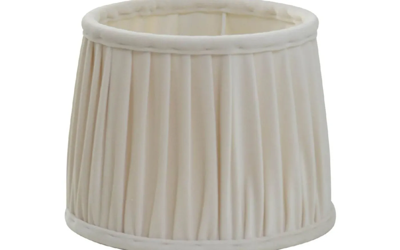 Anastacia Plisserad Lampskärm Ø17cm Offwhite