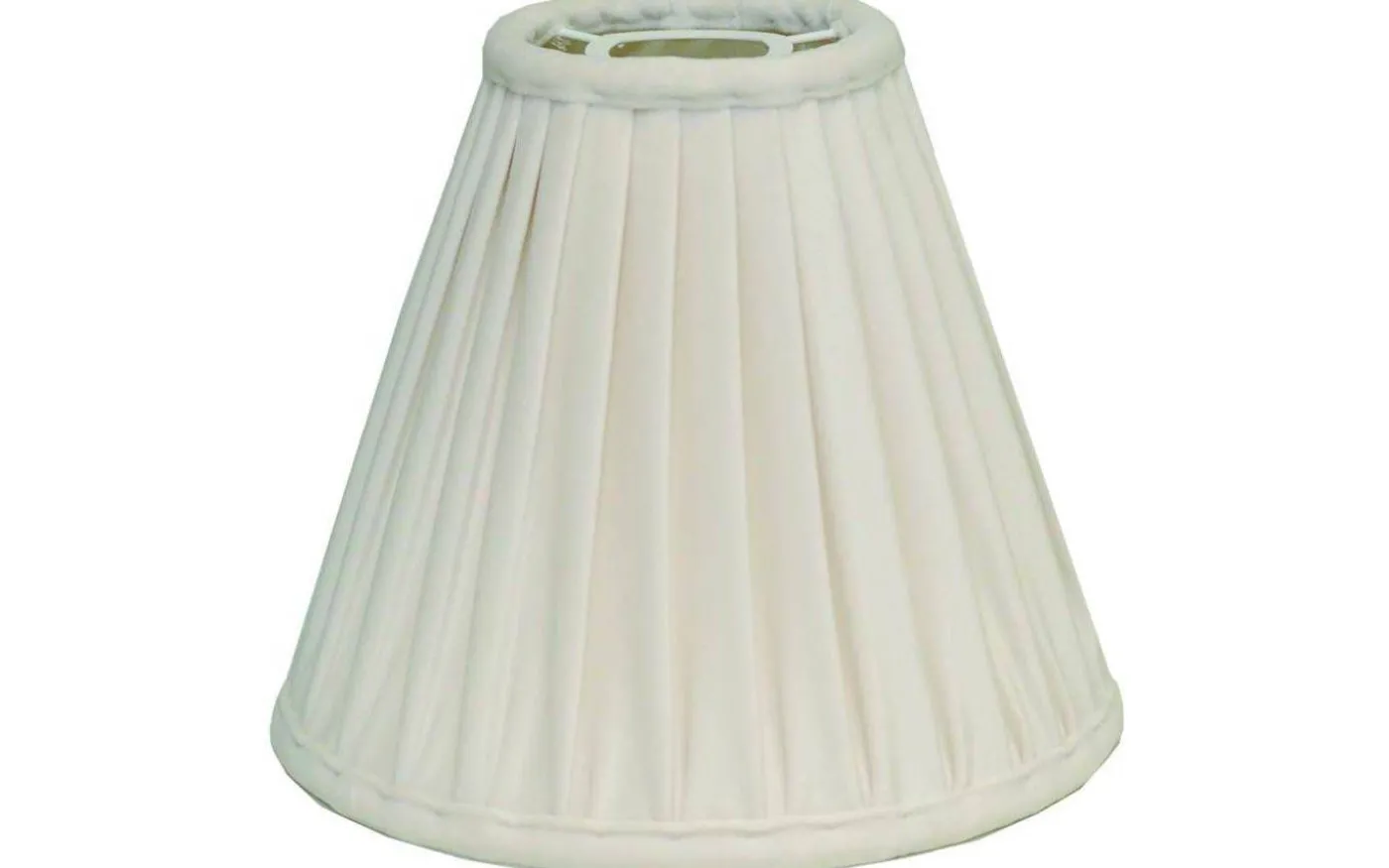 Anastacia Plisserad Takskärm Ø45cm Offwhite