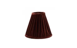 Anastacia Plisserad Toppringskärm Ø22cm Mörkrost