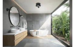 Angelo H2O Spotlight 3-delad GU10 mattsvart IP44