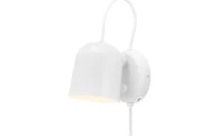 Angle Vägglampa Med USB Vit/Telegrå
