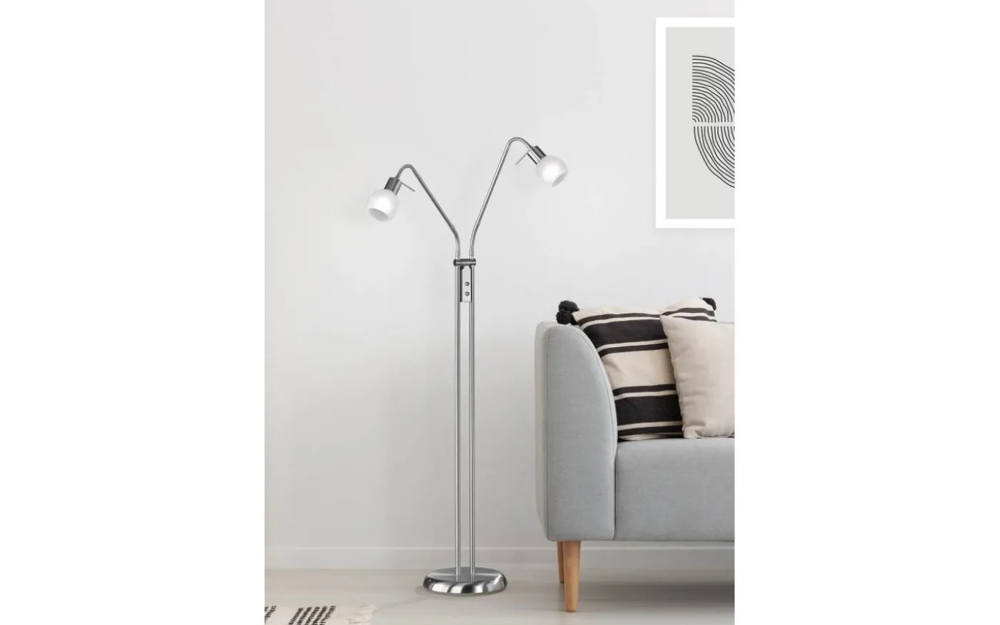 Antibes Golvlampa 2xE14 alabaster