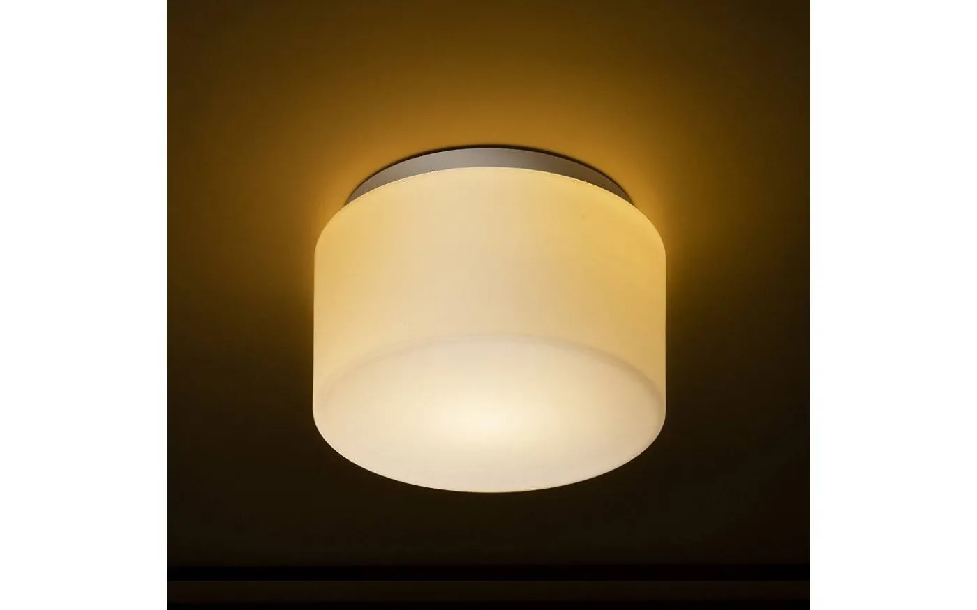 Arana Plafond 27cm Opal/Krom IP44