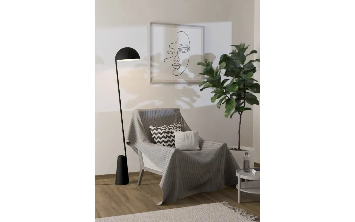 Aranzola Golvlampa 164cm Svart