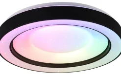 Arco Plafond LED 49cm mattsvart stjärnljus RGBW