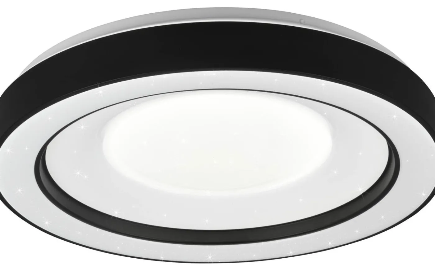Arco Plafond LED 49cm mattsvart stjärnljus RGBW