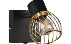 Ardon Spotlight E14 mattsvart/polerad mässing